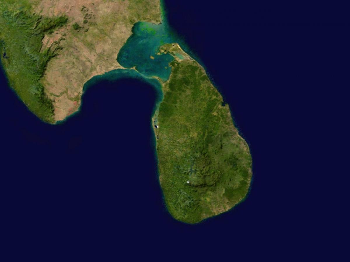онлайн спадарожнікавая карта Шры-Ланкі