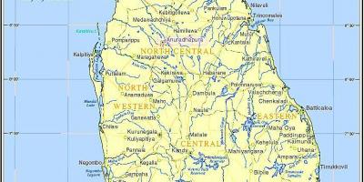 Шры-Ланка на цягніку сеткавай карце
