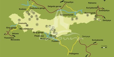 Карта Синхараджа Шры-Ланка